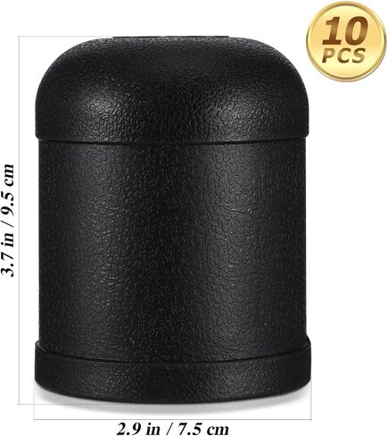 Toyvian 10PCS Dice Cups PU Leather Dice Cups for Dice Games Professional Shaker Cups Party Dice Cups Dice Bag Set Dice Stacking Cups Plastic Shaker Dice Cups for Bar Board Games in Saudi Arabia