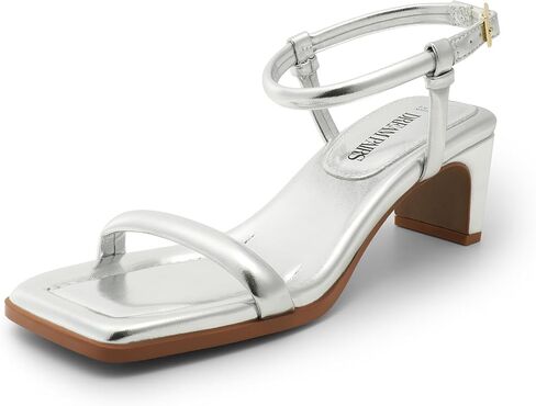 DREAM PAIRS Women's Heels Open Toe Ankle Strap Square Cute Wedding Party Sandals Comfort Dress Shoes in Kuwait