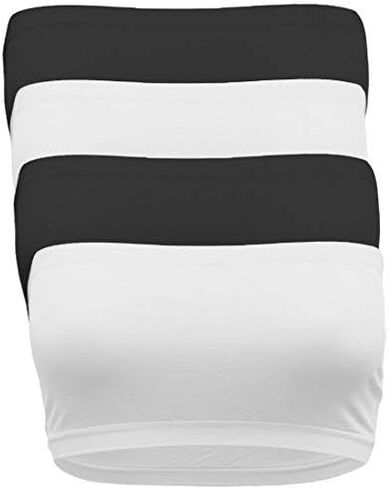 حمالة صدر نسائية من TL مكونة من 4 قطع بدون حمالات، طبقة أساسية نشطة بدون خياطة، بدون قمة أنبوبية مبطنة، مقاس صغير أو كبير in Kuwait