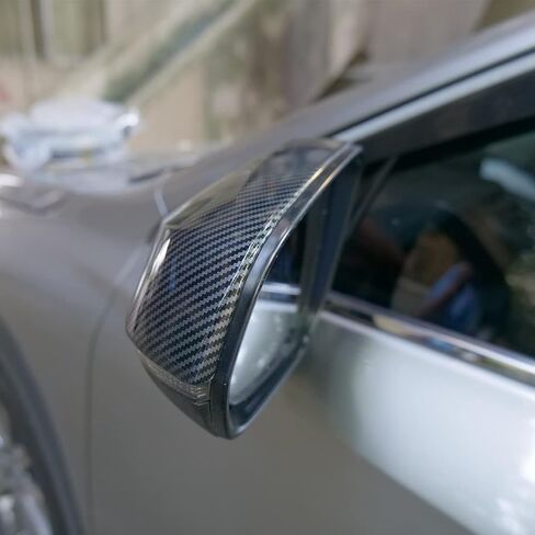 2 قطعة غطاء مرآة الرؤية الخلفية للباب لكزس NX300 NX300h NX200t RX200t RX300 RX350 RX450h RX350L RX450hL (نمط ألياف الكربون) in Kuwait