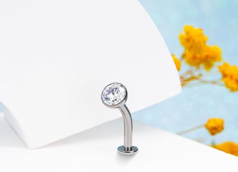 G23 Titanium Gold Belly Button Rings, 14G 10mm Threadless Push In Curved Barbell Belly Button Piercing, Navel Piercing Jewelry in Saudi Arabia