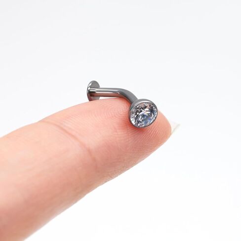 G23 Titanium Gold Belly Button Rings, 14G 10mm Threadless Push In Curved Barbell Belly Button Piercing, Navel Piercing Jewelry in Saudi Arabia