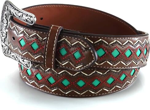 ARIAT Women's Blue Diamond Inlay Center Belt in Saudi Arabia