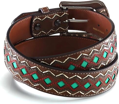 ARIAT Women's Blue Diamond Inlay Center Belt in Saudi Arabia