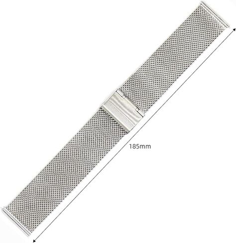 Jonurphy Watch Bands,16mm 18mm 20mm 22mm Replacement Stainless Steel Metal Mesh Band,Quick Release Watch bands Metal Bolt,Smart Watch Wristbands for Men Women. in Kuwait