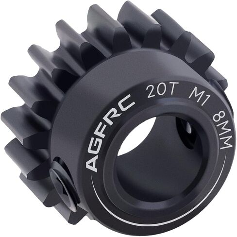 AGFRC الفولاذ المقوى 8 مم MOD1 20T RC ترس المحرك للتشغيل عالي السرعة وتطبيق سباق السحب جزء ترقية RC (PG20T8 V2) in Kuwait