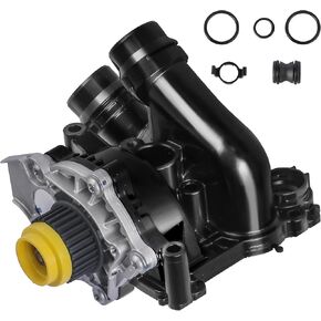Engine Aluminum Water Pump Compatible with 2008-2013 Audi A3 2.0L/ 2011-2016 Audi Q5 L4 2.0L, 2009-2018 Volkswagen Tiguan L4 2.0L 06H121026CQ 06H121026AB