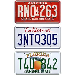Fast and Furious | Paul Walker | Metal Stamped License Plates