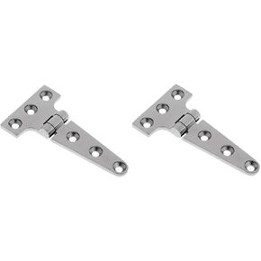 Two Extra Heavy Duty Cast Stainless Steel "T" Hinges 4"
