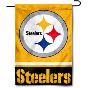 Steelers Gold Double Sided Garden Flag