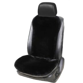 U&M Genuine Sheepskin Car Seat Covers Natural Wool Fur Auto Seat Cushion Accessories Universal Fit Warm Soft Comfort Anti-Slip