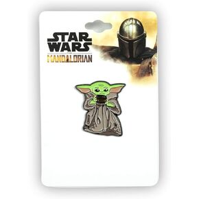 Star Wars Exclusive Enamel Lapel Pin - The Mandalorian The Child Baby Yoda With Soup Bowl Collectible Badge for Backpacks, Clothes, Bags, Jackets, Hat Accessories