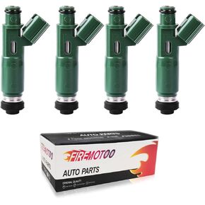 مجموعة حاقن الوقود مكونة من 6 قطع متوافقة مع 00-05 Toyota Celica MR2 Spyder 00-04 Corolla 03-06 Matrix 00-02 Chevy Prizm 03-06 Pontiac Vibe 1.8L L4 استبدال 23250-22040 23250-0D040 12 فتحة in Kuwait