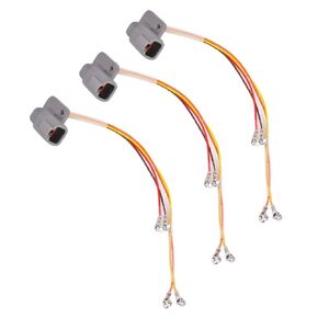3Pcs Fuel Injectors Wiring Harness 3957309 Compatible with Dodge Cummins 2003 2004 Diesel 5.9L 3966805