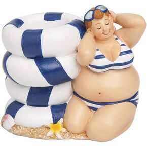 Beachcombers Resin Lady Pen Holder Multi