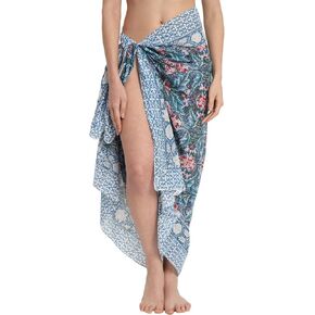 parihan Swimsuit Beach Sarong Cover Ups for Swimwear Women-Hand Print Wrap Skirt in Kuwait