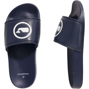 vineyard vines Boy's Whale Dot Pool Slide Sandals