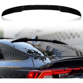 Rear Window Roof Spoiler Compatible with 2021-2024 Kia Optima K5 Roof Spoiler (R Type), Gloss Black Painted