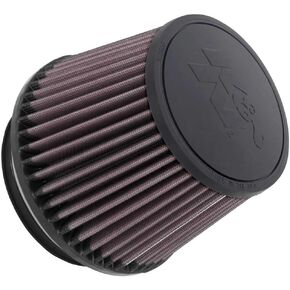 K&N Universal Clamp-On Air Intake Filter: High Performance, Premium Washable, Replacement Filter: Flange Diameter: 4.5 In, Filter Height: 4.5 In, Flange Length: 0.625 In, Shape: Round Tapered, RU-1005