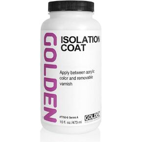 Golden Artist Colors Isolation Coat, to Unify and Protect The Painting Surface, 16 Ounce jar (7760-6)