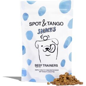 Spot & Tango Dog Training Treats - 100% Beef Liver, Freeze-Dried Dog Treat - Grain & Gluten-Free - for Small, Medium, and Large Dogs - for Puppies Through Seniors