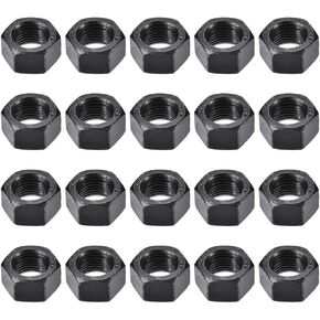 uxcell Hex Nuts, M12x1.25mm UNC Carbon Steel Thread Hexagon Nut 20pcs