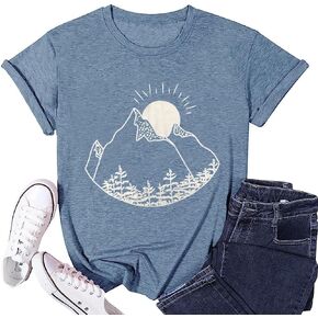 Hiking Mountain Shirts Women Funny Adventure Graphic Tank Top Summer Outdoor Camping Sleeveless Tee