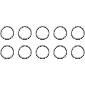 US Stainless 10 Pieces Stainless Steel 316 Round Ring Welded 1/8" x 3/4" (3mm x 20mm ID) Marine Grade