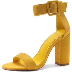 Herstyle Womens Rumors Chunky Block Heels Open Toe Ankle Strap High Heel Dress Pump Wedding Sandals in Kuwait