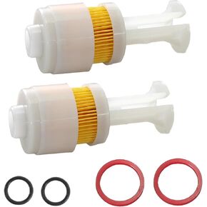 888289T2 Fuel Filter for Mercury Yamaha Suzuki and Johnson Evinrude OMC Outboard Models 65L-24563-00 15412-93J00 5035695 2PCS