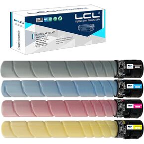 LCL Compatible Toner Cartridge Replacement for Konica Minolta TN324 TN-324K TN324K TN324C TN324M TN324Y A8DA130 A8DA430 A8DA330 A8DA230 High Yield BizHub C258 C308 C368 (4-Pack KCMY)