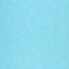 Mook Fabrics Flannel PRT لعب الفيل، قطع أزرق من The Yard in Kuwait