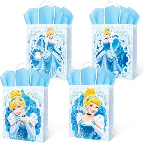 BEST HOPE 12 Pcs Princess Party Supplies Gift Bags Paper Candy Bags Birthday Party Favors for Boys Girls, 2 Patterns in Kuwait