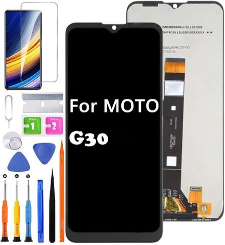 استبدال الشاشة لموتورولا موتو G30 XT2129-1 XT2129-2 شاشة الكريستال السائل مجموعة رقمنة اللمس + أدوات in Saudi Arabia