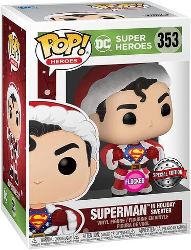 DC SUPER HEROES - POP رقم 353 - إصدار خاص من Superman Flocked in Kuwait