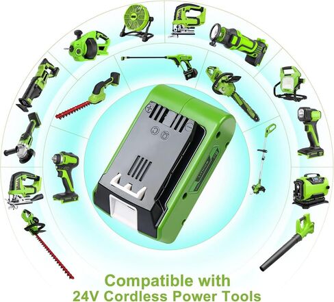 استبدال البطارية لبطارية Greenworks 24V BAG708 29842 29852 24V 3.0Ah بطاريات ليثيوم أيون متوافقة مع 20352 22232 2508302 2Pack (غير من إنتاج Greenworks) in Kuwait