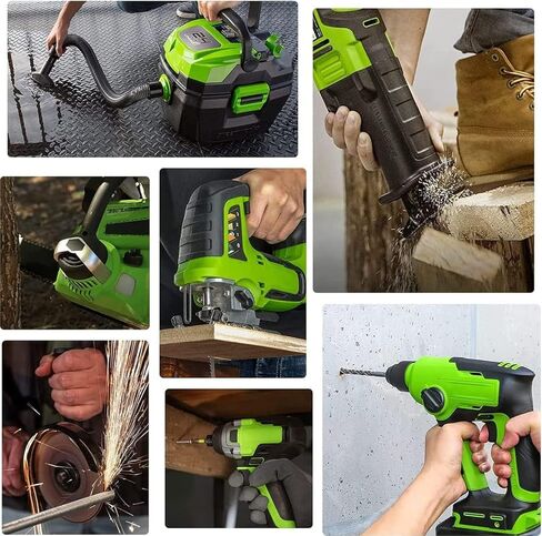 استبدال البطارية لبطارية Greenworks 24V BAG708 29842 29852 24V 3.0Ah بطاريات ليثيوم أيون متوافقة مع 20352 22232 2508302 2Pack (غير من إنتاج Greenworks) in Kuwait