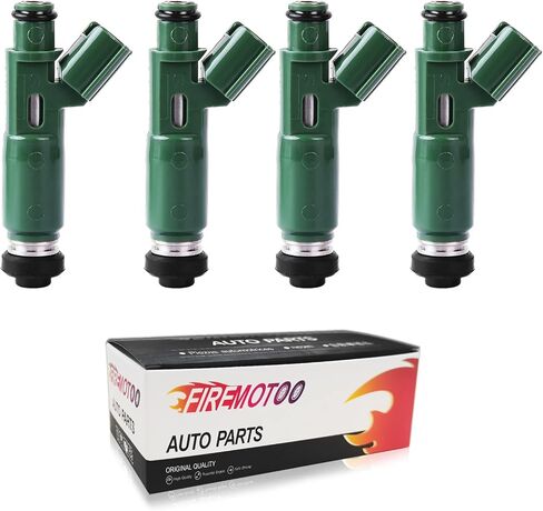 مجموعة حاقن الوقود مكونة من 6 قطع متوافقة مع 00-05 Toyota Celica MR2 Spyder 00-04 Corolla 03-06 Matrix 00-02 Chevy Prizm 03-06 Pontiac Vibe 1.8L L4 استبدال 23250-22040 23250-0D040 12 فتحة in Kuwait