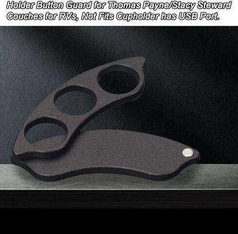 قطعتان من سبائك الألومنيوم لحامل أكواب RV وزر حماية وغطاء لتوماس باين وستايسي ستيوارت وأريكة RV و5 واقيات للأزرار وغطاء مغناطيسي يستخدم للمركبات الترفيهية، لا يناسب حامل الأكواب بمنفذ USB (3 فتحات) in Kuwait