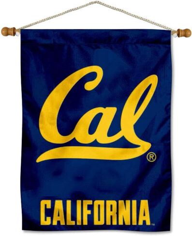 لافتة شعار Cal Berkeley Golden Bears Cal مع عمود معلق in Saudi Arabia