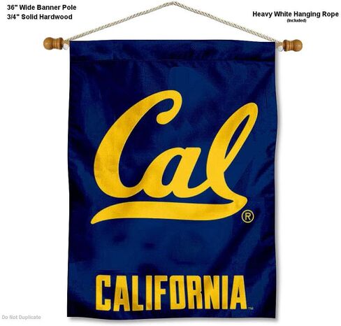 لافتة شعار Cal Berkeley Golden Bears Cal مع عمود معلق in Saudi Arabia