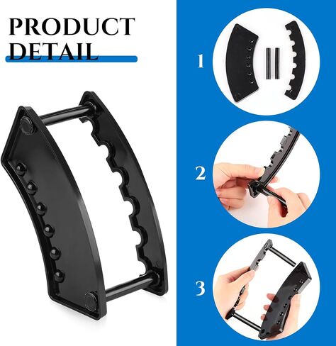 Ctosree 6 Pieces Plastic Pen Holder Display Stand 6 Slots Black Plastic Pen Holder 7 x 5 x 3 Inches Eyebrow Pen Stand Makeup Brush Rack Organizer for Home Office Desk Supplies, Vertical in Saudi Arabia