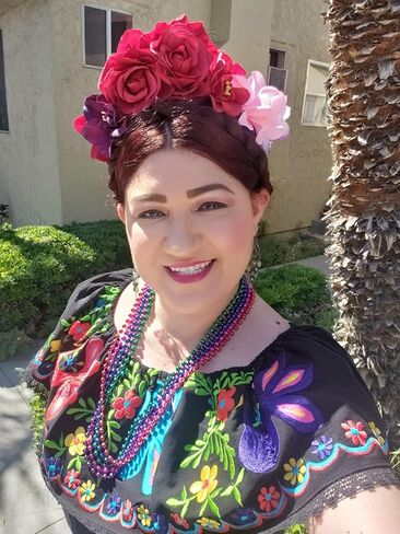 DreamLily Day of the Dead Headband Costume Rose Flower Crown Mexican Headpiece BC40 in Kuwait