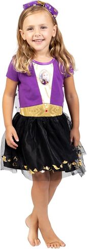 Disney Frozen Princess Anna Elsa Girls Gown and Headband Toddler to Big Kid in Kuwait