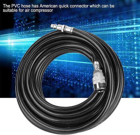 مجموعة أنابيب خط الهواء جاروسا 8 مم OD 24.6 قدم خرطوم هواء PVC مع تركيبات توصيل سريعة أمريكية طقم ملحقات خرطوم ضاغط الهواء الهوائي تجهيزات الأنابيب in Saudi Arabia