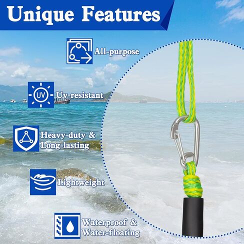 Bungee Dock Lines Boat Accessories Bumpers Rope 2 Pack 4FT Mooring with Hook Loop for Anchor Docking Jet Ski Jetski Bondaged Cord Sailboat Fishing Water Skis Fender Clips Black Marine in Saudi Arabia