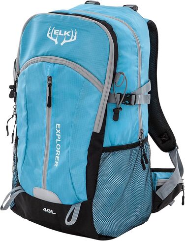 حقيبة ظهر Elk 40L للمشي لمسافات طويلة، حقيبة نهارية خفيفة الوزن مقاومة للماء مع غطاء للمطر in Kuwait