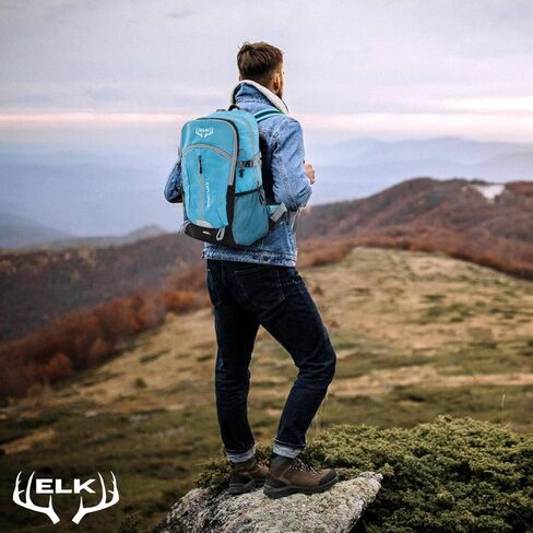 حقيبة ظهر Elk 40L للمشي لمسافات طويلة، حقيبة نهارية خفيفة الوزن مقاومة للماء مع غطاء للمطر in Kuwait