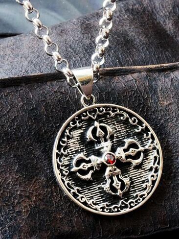 Handmade Sterling Silver plated Three-dimensional lucky animals pendant necklace Good luck elephant/Lucky Fox/Good wealth Pixiu/Family Tree/Sun/Buddhism cross/Maitreya Buddha jewelry gifts for women girls in Saudi Arabia