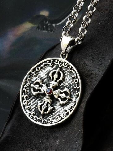 Handmade Sterling Silver plated Three-dimensional lucky animals pendant necklace Good luck elephant/Lucky Fox/Good wealth Pixiu/Family Tree/Sun/Buddhism cross/Maitreya Buddha jewelry gifts for women girls in Saudi Arabia